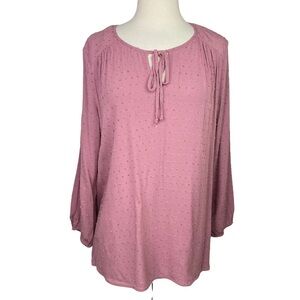 Stitch Fix l Les Serein Swiss Dot Detail Blouse, Large